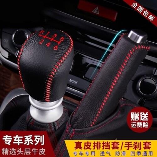 Universal genuine leather gear lever accessories gear lever cover for BMW E46 E39 E38 E90 E60 E36 F30 F30