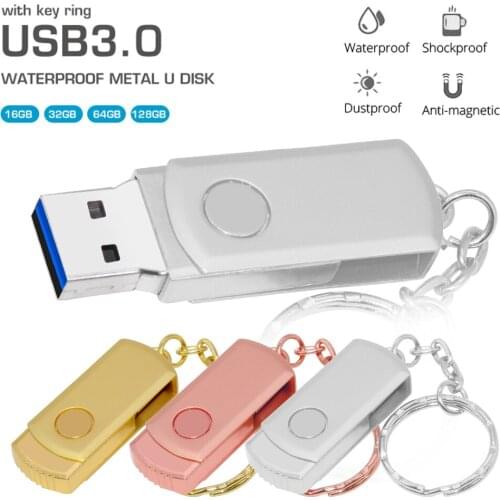 USB Flash Drive High speed Real capacity 128GB 64GB 32GB USB 3.0 Metal Pen Drive 16GB Memory Stick Storage Device U Disk