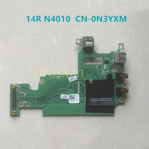 For DELL 14R N4010 CN-0N3YXM 0N3YXM N3YXM DAUM8TB14F0 USB Laptop motherboard Audio port board 100% full tested