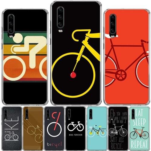 Bicycle Bike Sport Coqu Black Phone Case For Huawei P40 P30 P20 P10 Mate 10 20 30 Lite Pro P Smart Z 2018 Plus 2019 Cover Shell