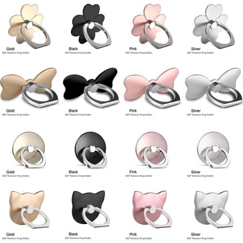 360 Rotation Finger Ring Holder For iPhone Xs Max X Xr 8 Huawei Samsung S9 Cell Tablet Universal Mobile Phone Ring Stand Bracket