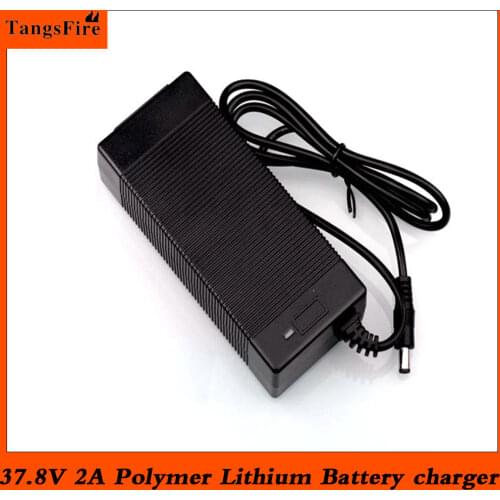 37.8V 2A polymer lithium battery charger 100-240v 5.5MM*2.1MM Portable Charger EU/AU/US/UK Plug