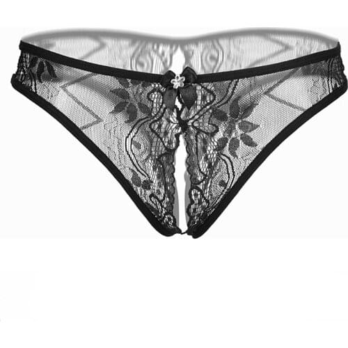Womail Women Sexy Women Thongs G Strings Sexy Panties Underwear Lace Erotic Transparent Panties M300107