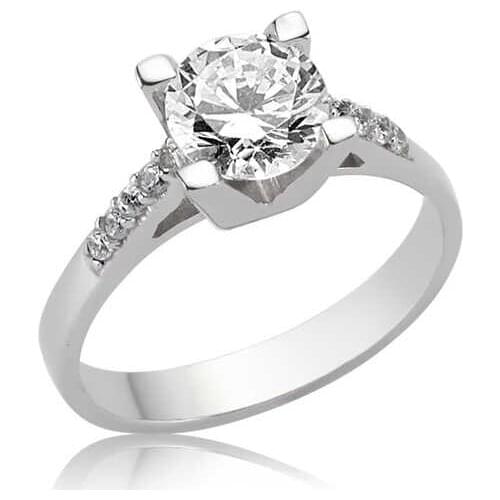 Tevuli 925 Sterling Silver Solitaire Womens Ring