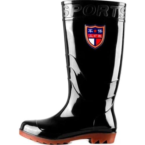 Winter Fashion Women High Rain Boots PVC Casual Nonslip Adult Rainboots Wear-resistant Waterproof Rubber Shoes Water Shoes Flats