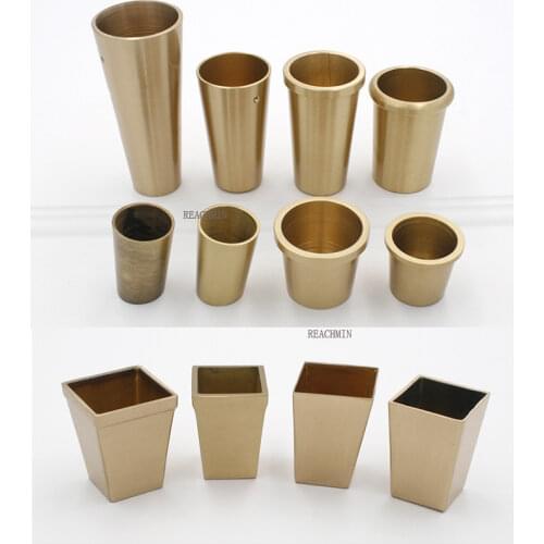 2Pcs/Lot Metal Brass Tip Cap for Mid-Century Modern Table Tapered Leg Feet