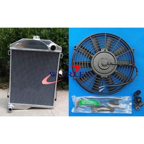 Aluminum Radiator + FAN 1956-1960 1957 1958 1959 for Austin Healey 100-6