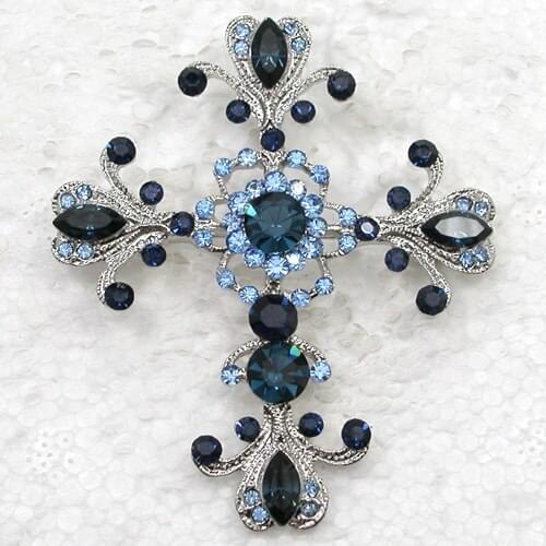 Brooch Pendant Rhinestone Cross Pin brooches C248 L