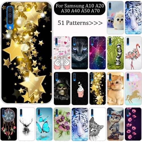 Case For Samsung A50 A30 A20 A40 A70 A10 Case Cover Soft TPU Cute Back Cover For Samsung Galaxy A10 A70 A30 A20 A40 Case Silicon