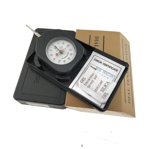 Double Pointer Dial Tension Meter Gauge with Handheld Analog Tensionmeter Tension Tester 6-30-6g Measuring Range