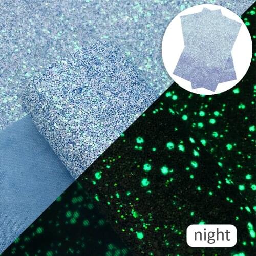 20*33cm Chunky Glitter Iridescent Faux Synthetic Leather Fabric For Bows Crafts DIY Handmade Material cuero,1Yc18225
