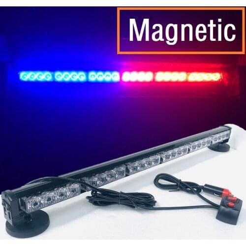 Magnetic holder Mounts Car Roof Led bar Police light Auto Windshield Wind screen Warning Flashing barra Led Beacon strobe lamps