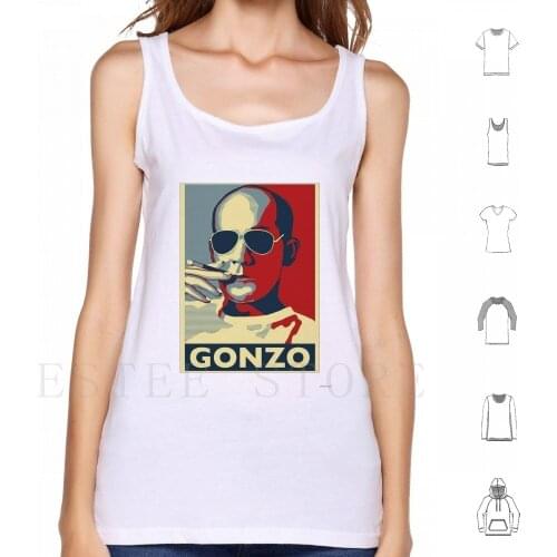 Hunter Thompson-Tank Tops Vest Sleeveless Hunter Thompson Hunter S Thompson Art