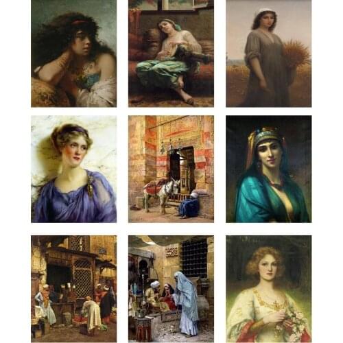 DIY Paints By Numbers Woman 50x40cm Art Pictures Natural Scenery Decorative Canvas Wall Artcraft Oil Painting By Numbers Gift