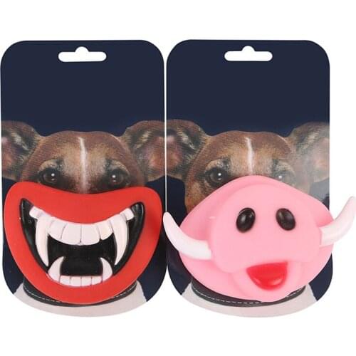 New Durable Safe Funny Squeak Molar toy Halloween Party gifts Dog Toys Devils Lip Sound toys