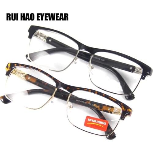 Eyebrow Reading Eyeglasses Brand Presbyopic Glasses Clear Resin Lenses High-clear Read Glasses Reading Hyperopic Spectacles 808