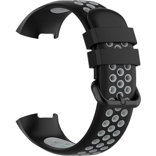 Porous Two Color Sport Strap Smart Watch Accessories For Fitbit Charge 4/3/3 SE/4 SE Replacement Breathable Watchbands