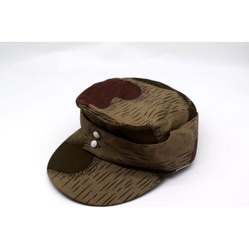 MILITARY WAR REENACTMENT REPLICA WWII WW2 GERMAN ARMY ELITE M43 SPLINTER CAMO B HAT FIELD CAP