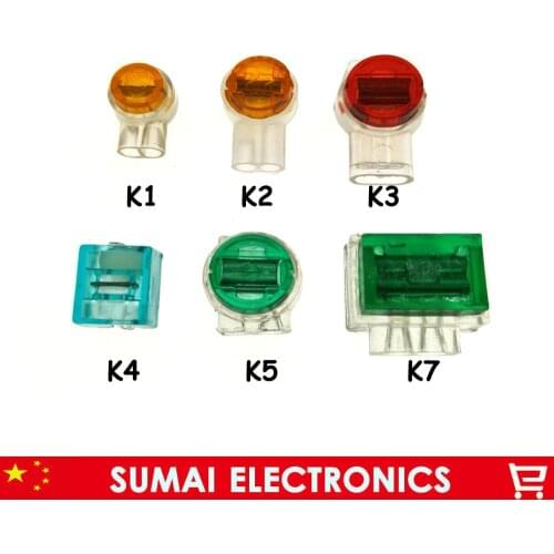 K1/K2/K3/K4/K5/K7 K Series Wire Connector,Six types K network cable terminal block for Telephone telecom Cable