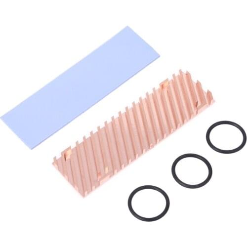 Ultra Thin Pure Copper Heatsink Cooler Heat Sink SSD Thermal Pad for M.2 220 Y98A