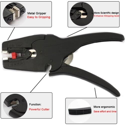 FS-D3 Self-Adjusting insulation Wire Stripper wire stripping range 0.08-6mm2 Multi-tool TOOL wire cutter cutting LB-1