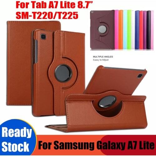360° Rotating Tablet Case For Samsung Galaxy Tab A7 Lite 8.7" SM-T225 T220 2021 Folding Folio Flip Protective Cover Fundas Coque