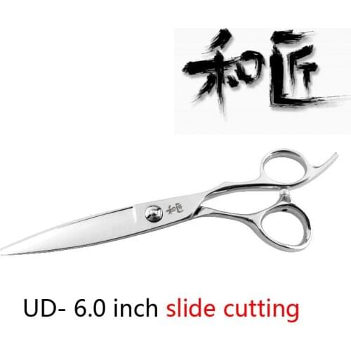 Japan "WASHOU" Professional Barber Shop Salon Scissors Of Japanese VG10 6.0 Inch High Quality Hair Slide Cutting Shears W-4