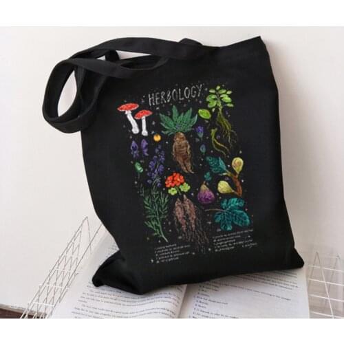 Plant Printing Women Shoulder Bags Original Ladies Shopping Handbags Simple Female Bgas Cool Girls Tote Handbag
