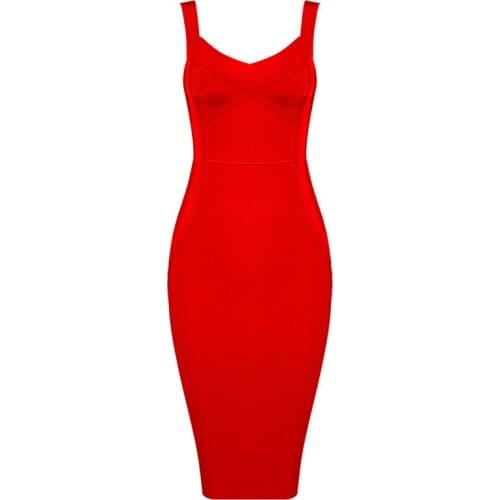 Bodycon Dress Black Red Elegant Bandage Dresses Sexy Ladies Midi Club Women Clothes Summer Dress 2019 New Vestidos