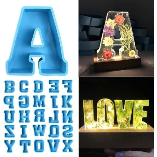 1Pcs Alphabet Mould Silicone Baking Mold DIY Alphabet Mould Letter A to Z 3D Mold Decoration for Party Decoration Alphabet Mould