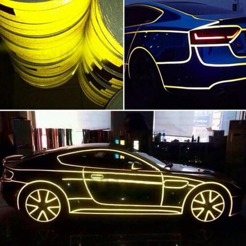 1PC 2cm*5m Roll Reflective Night Safety Warning Stripe Car Truck Tape Sticker