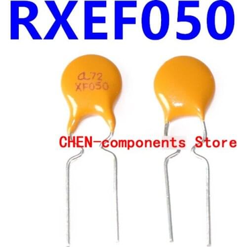 10PCS RXEF050 Self-recovery fuse 0.5A 72V straight Insert