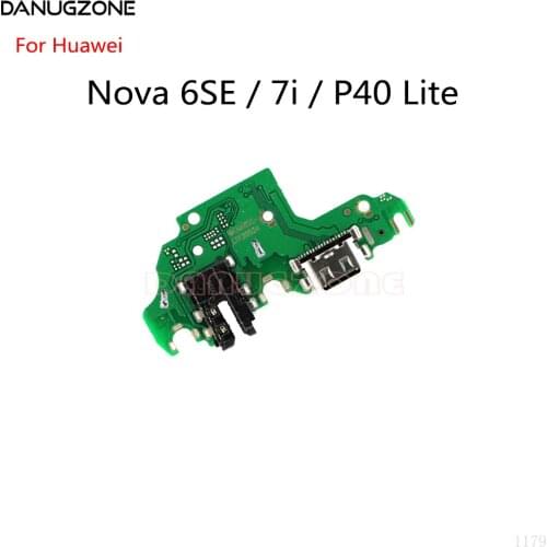 30CS/Lot For Huawei Nova 6SE 6 SE USB Charging Dock Port Socket Jack Plug Connector Charge Board Flex Cable