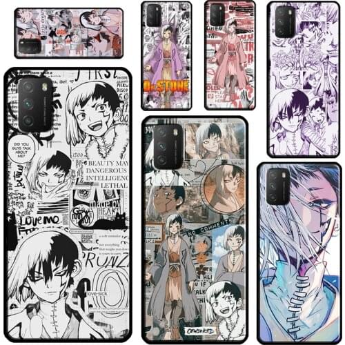 Dr. Stone Asagiri Gen Anime For Xiaomi Mi 11 Ultra 9T 10T Pro Mi Note 10 Lite Phone Case For POCO X3 Pro M3 F1 F2 F3