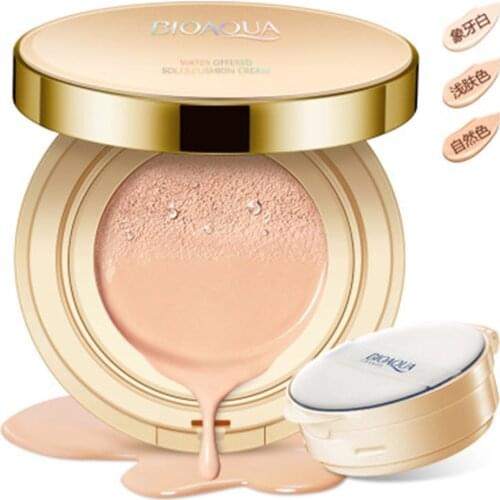 BIOAQUA BB Air Sponge Cream Moisturizer Facial Cream Base Foundation Concealer Spots Flawless Nude Makeup Women Skin Care