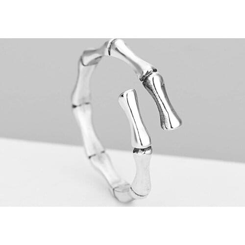 Bohemian Creative Irregular Bamboo Rings For Women Vintage Knuckle Finger Ring Trend Geometric Jewelry