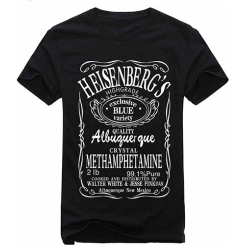 Breaking Bad t shirt mens Hermanos Heisenberg Funny printed t shirt US plus size
