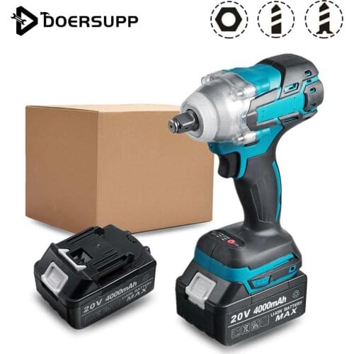 588N.M Brushless Electric Impact Wrench Cordless Rechargeable Screwdriver Power Tools 1/2 Socket 7000rpm Adapt to Makita Battery
