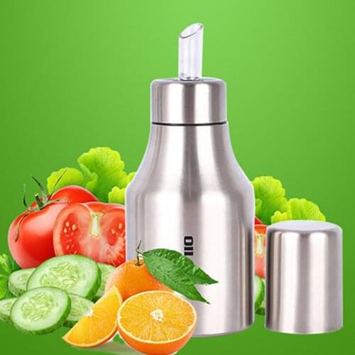 Stainless Steel Oiler Spice Jar Leak-proof Soy Sauce Bottle Oil Dispenser Practical Kitchen Accessory Vinegar Bottle Gravy Boats