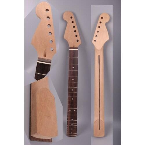 Electric guitar neck 22 Fret Reversed Head Mahogany Unfinished Guitar parts