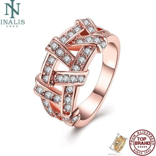 Кольца с кристаллами INALIS China At AliExpress