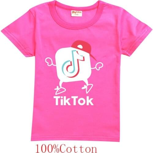 TIK TOK Summer Kids T-Shirt Imposter Shirt 100% cotton tops for boys and girls