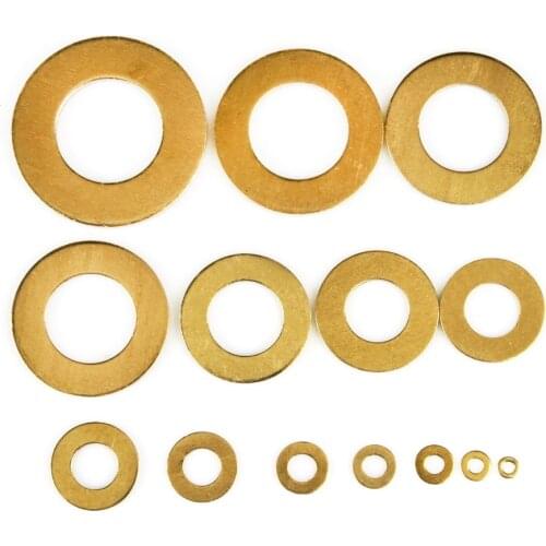 M2.5-M24 seal plain washers Brass flat washer Copper flat gasket copper gasket copper meson brass seal gasket