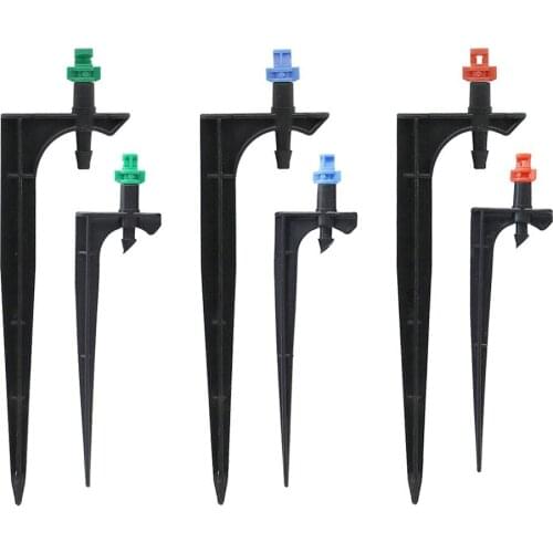 Misting Nozzles Bracket Holder Kits Garden Agriculture Yard Irrigation Atomization Sprinklers 90/180/360 Degree Sprayer 10 Sets