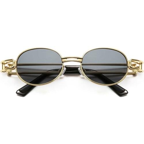 2021 Fashion Round Sunglasses Women Men Vintage Metal Frame Steampunk Sun Glasses Men Shades UV400 Oculos Eyewear