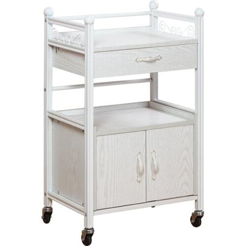 Beauty cart European style three-layer drawer beauty salon manicure hair care trolley tool cart foot therapy store shelf