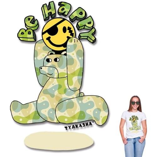 Heat Transfer PVC Patch Heat-sensitive patches Ironing stickers DIY Appliques Patches for Kids Clothing Jacket