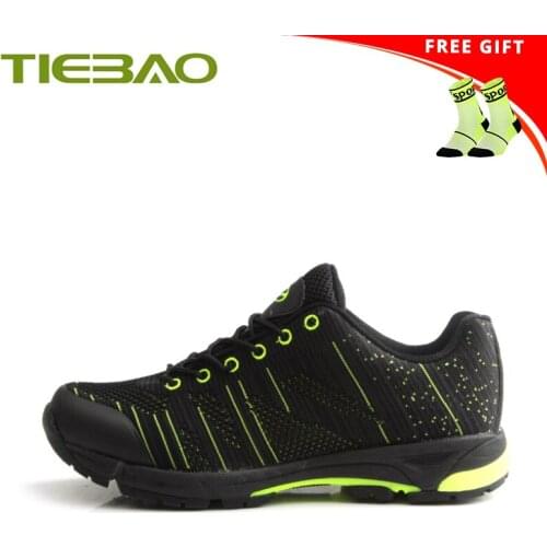 Tiebao Cycling Shoes Leisure Men Women Sapatilha Mtb SPD Shoes Breathbale Self-locking Athletic Outdoor Mountain Bike Sneakers