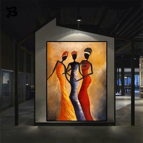 Vintage Abstract Figure Painting Woman Portrait Posters and Prints Scandinavian Canvas Wall Art Pictures for Living Room Decor