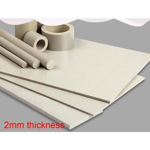 2mm thickness high temperature resistance PEEK Sheet Poly Plate Polyetheretherketone Board ICI Thermoplastic CNC Cutting